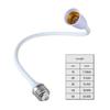 E27 To E27 Light Bulb Socket Adapter with Flexible Gooseneck Adjustable Extender for Home Lighting