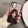 Brunette Blonde Girl Cute Phone Case for iPhone 11 12 13 14 Pro Max mini XR XS SE 2020 6S 7 8 Plus Samsung Galaxy S21 S22 Cover