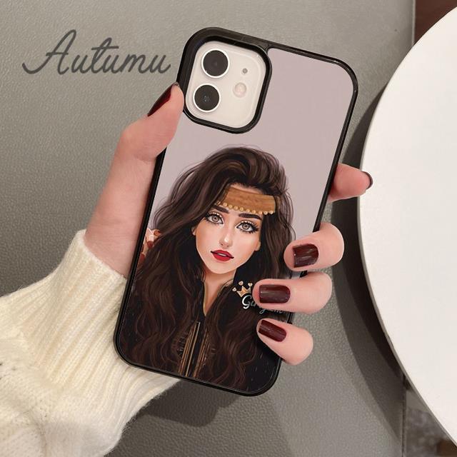 Brunette Blonde Girl Cute Phone Case for iPhone 11 12 13 14 Pro Max mini XR XS SE 2020 6S 7 8 Plus Samsung Galaxy S21 S22 Cover
