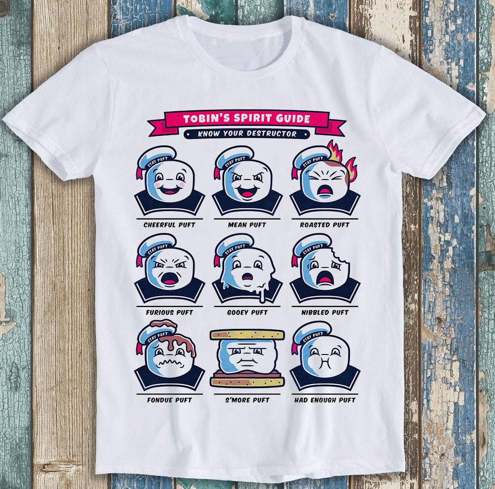

Stay Puft Ghostbusters Collage 80s Film Cult Marshmellow Funny Tee T Shirt M1546 4XL