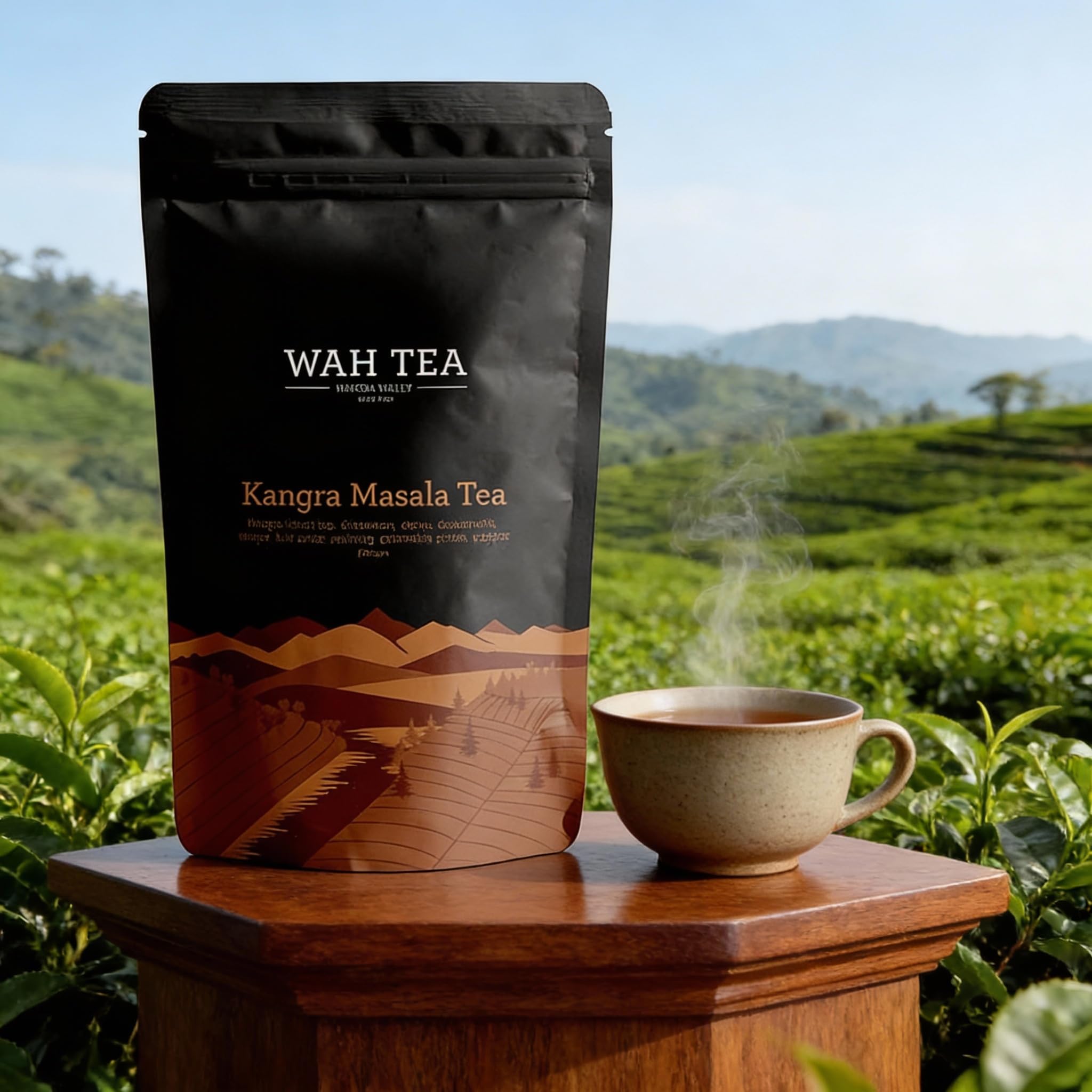 

Wah Tea Masala Black Tea Leaves | Hand-Plucked Whole Leaf from Kangra Valley | 100% Natural & Pesticide-Free | Rich in Antioxidants | Zero Calories