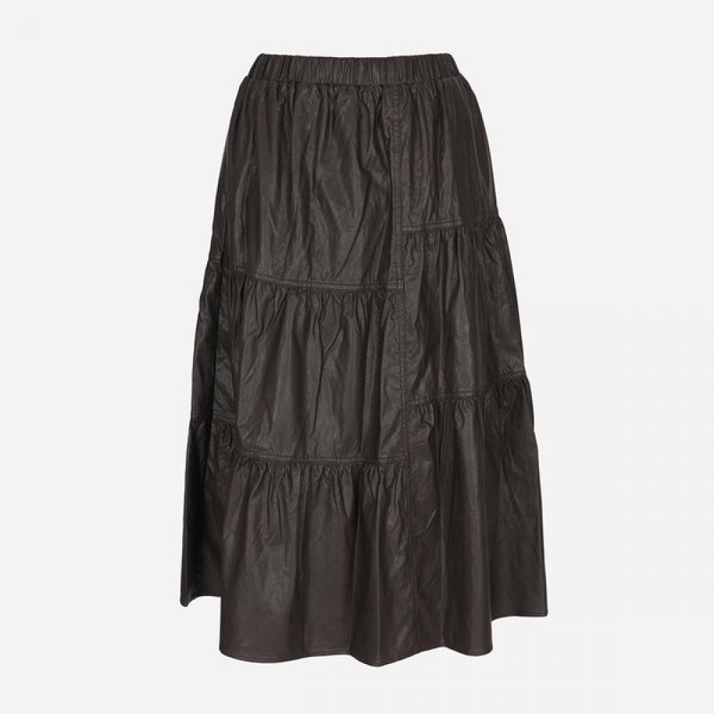 Thursday Island Fake Leather Tiered Skirt T266msk139w