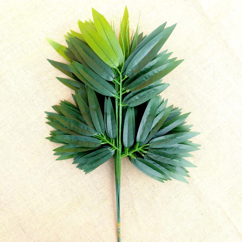 Artificial Bamboo Leaves and Branches for Landscape Decoration - Small Plastic Green Foliage