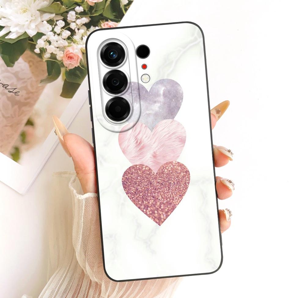 Hülle Für Tecno Camon 50 4G Cover CN5 Luxus Mode Blumen Kawaii Niedlich Bemalt Stoßfest Silikonhülle Für Techno Camon 50 4G
