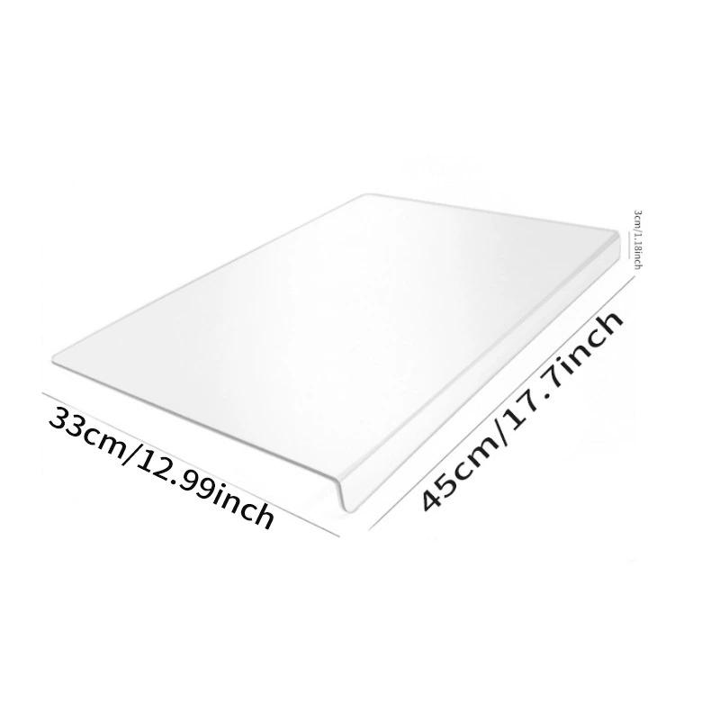 Acrylic Cutting Board with Counter Lip Thickness Clear Acrylic Cutting Board for Kitchen Anti Slip Cutting Board Kitchen Gadgets