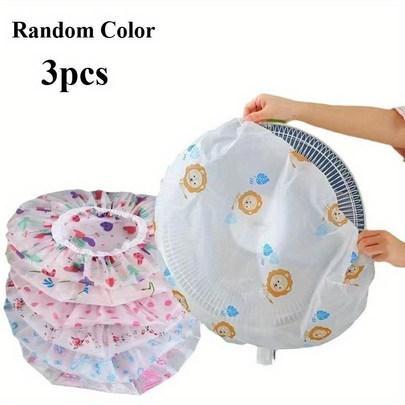 

3pcs Electric Fan Dust Covers - Durable PVC Plastic Dustproof Protective Covers, Fit for All Fans, Easy to Use