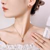 Jewelry Set Earrings Necklace Ring Papalacha Oval Shaped Women's Fashion High-end