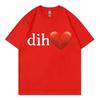 Funny Dih Meme Tshirt Men Women Clothing High Street Fashion Trend Short Sleeve Tshirts Summer Casual Loose Cotton T Shirts
