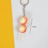 Spiedino di Calamari Pvc Porta Chiave Auto Chiave di Casa Cibo Finto Portachiavi Spiedino Simulatione Portachiavi Barbecue Moda Coreana Gioielli Ciondolo per Borsa