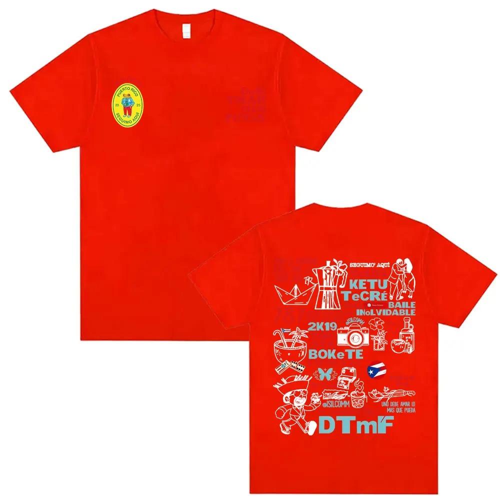 Bad Bunny Debi Tirar Mas Fotos DTMF Album Print T Shirt High-end Luxury Y2k Short soft Oversized Unisex Comfortable Breathable