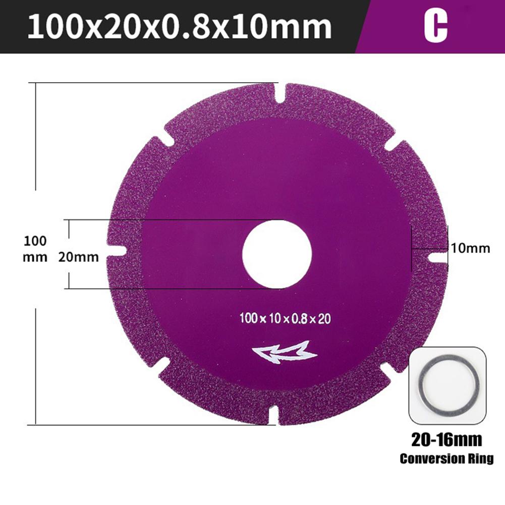 Manganese Steel + Emery Grinding Tool Cutting Discs GrindingWheel Tile Cutting Disc For:Smooth Cutting Chamfering