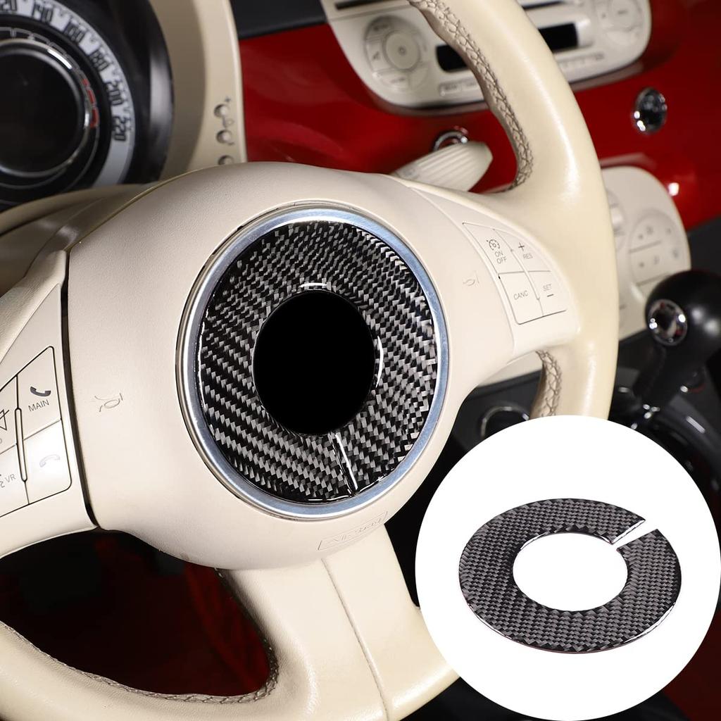 Sauicemy Kompatybilny z Fiat 500 2010-2022 Logo Panelu Kierownicy Lopanel