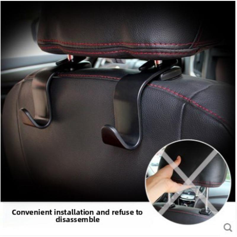 Hidden Multi-functional Car Hook for Rear Seat Backrest