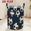 1pc, Deep Bottom Football Full Print Sports Style Storage Basket, Creating a Vibrant Bedroom Storage Scene, Improving the Convenience of Item Storage,