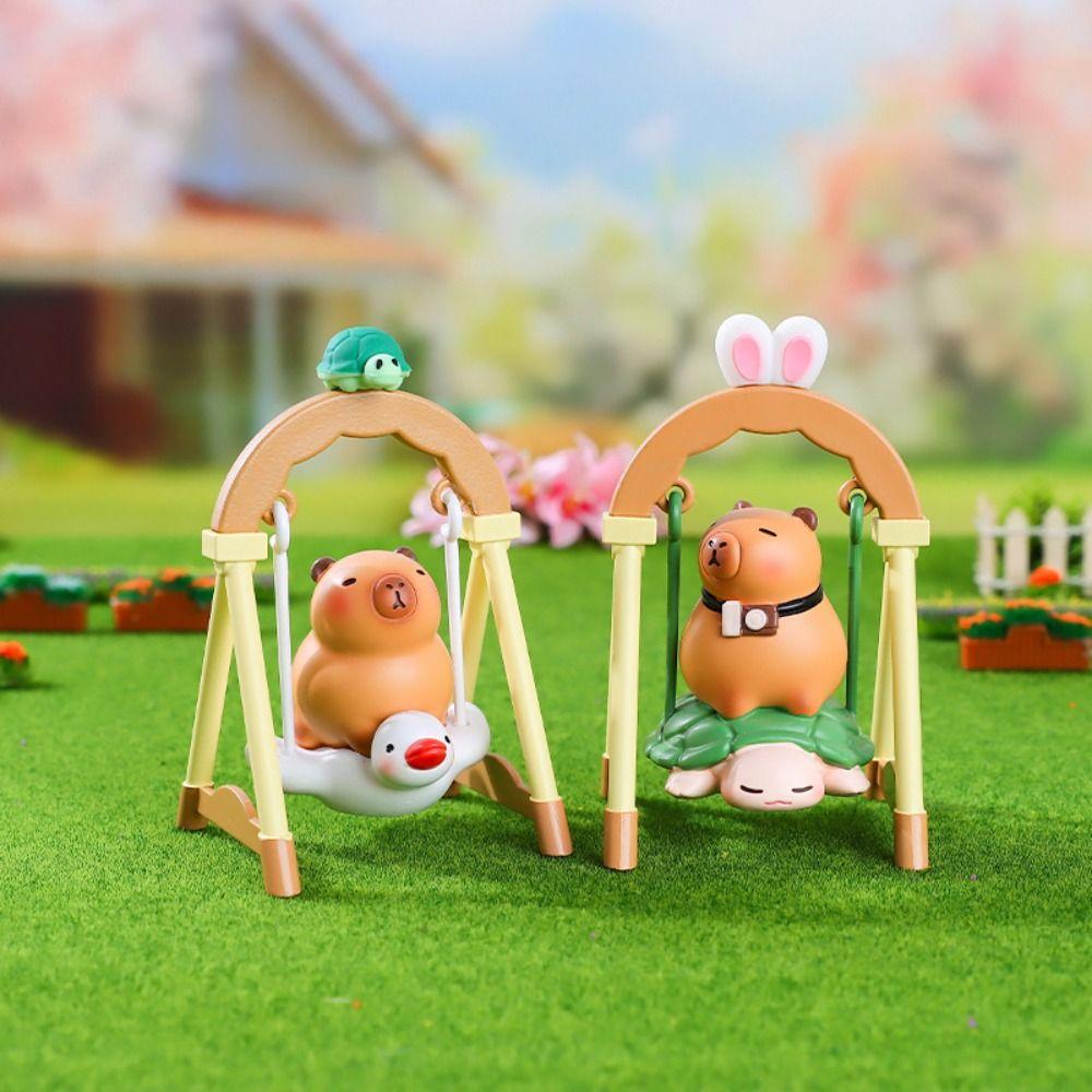 Lying Sitting Capybara Anime Figure Random Type Capybara PVC Model Capybara Figure Toys  Children