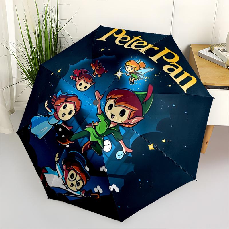 

1pc Peter Pan Adventure: Automatic Opening Umbrella with Foldable Design, Iron Frame, Outdoor Use, Perfect Gift for Fans, Travelers, Everyda