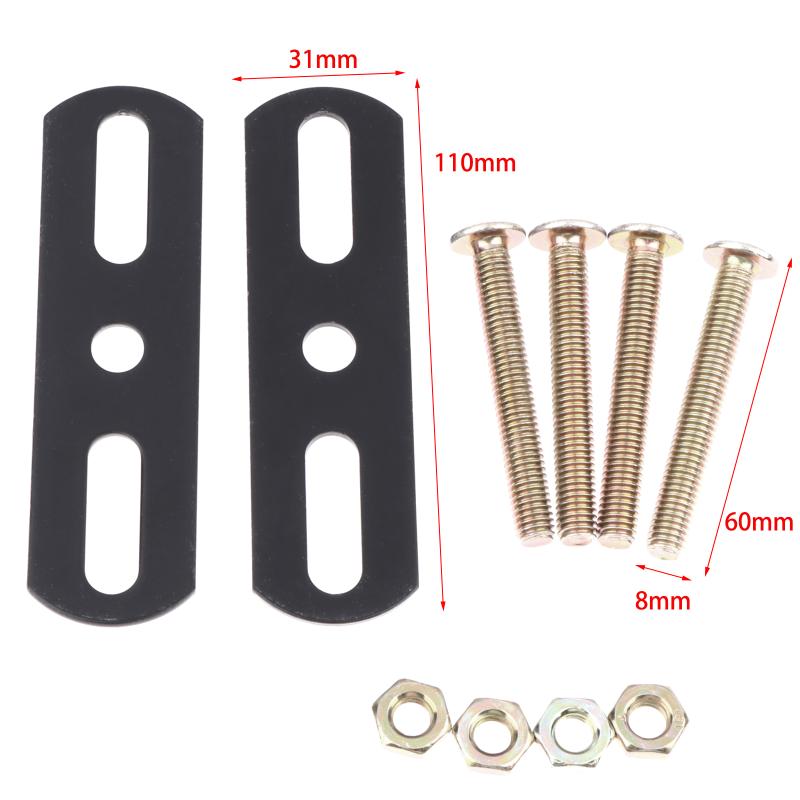 Sturdy 2Sets Flat Support Bracket for Furniture Repair Joint Board Bed Frame Fixing Connector Home Use