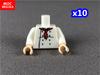 10pcs MOC Bricks Suit Chef doctor Body Part Torso Building Blocks Accessories Assembles Particles Toys Gifts