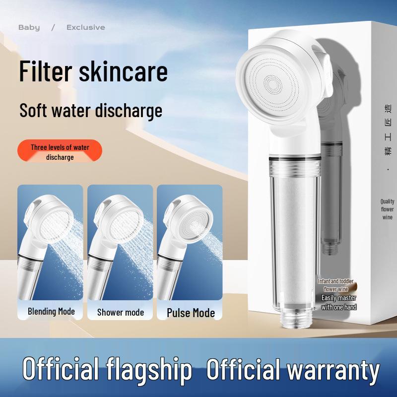 

Compact Travel Shower Head with Pressure Filter for Hotels & Business Trips Mini Filter Shower Head