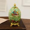Automatic Push-type Toothpick Box Plastic Enameled Castle Toothpick Organizer Holder Dresser Desktop Decoration Unique Gift