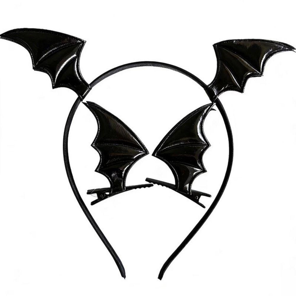 Creative Bat Wings Headband Gothic Dragon Devil Hair Clips Pins  Festival Props