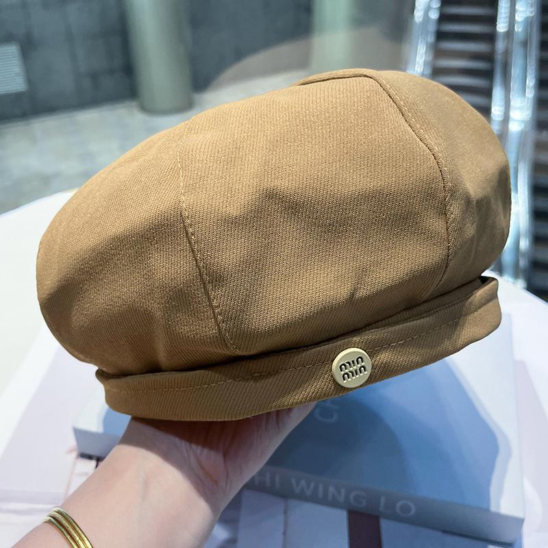 Neue Baskenmütze Kinder Frühling und Herbst vielseitig Gesicht klein achteckiger Hut schlichte Malermütze literarisch und retro