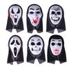 Realistyczny film Straszny duch Maska Halloween Straszna maska diabła Trzymaj język na zewnątrz Kask Horror Demon Cosplay Party Kostium Rekwizyty