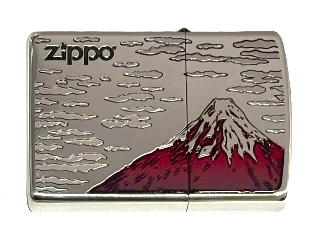 ZIPPO Lighter with a Japanese-style Fuji and Mount Fuji Design, a Classic and Cool Gift (Red Fuji)