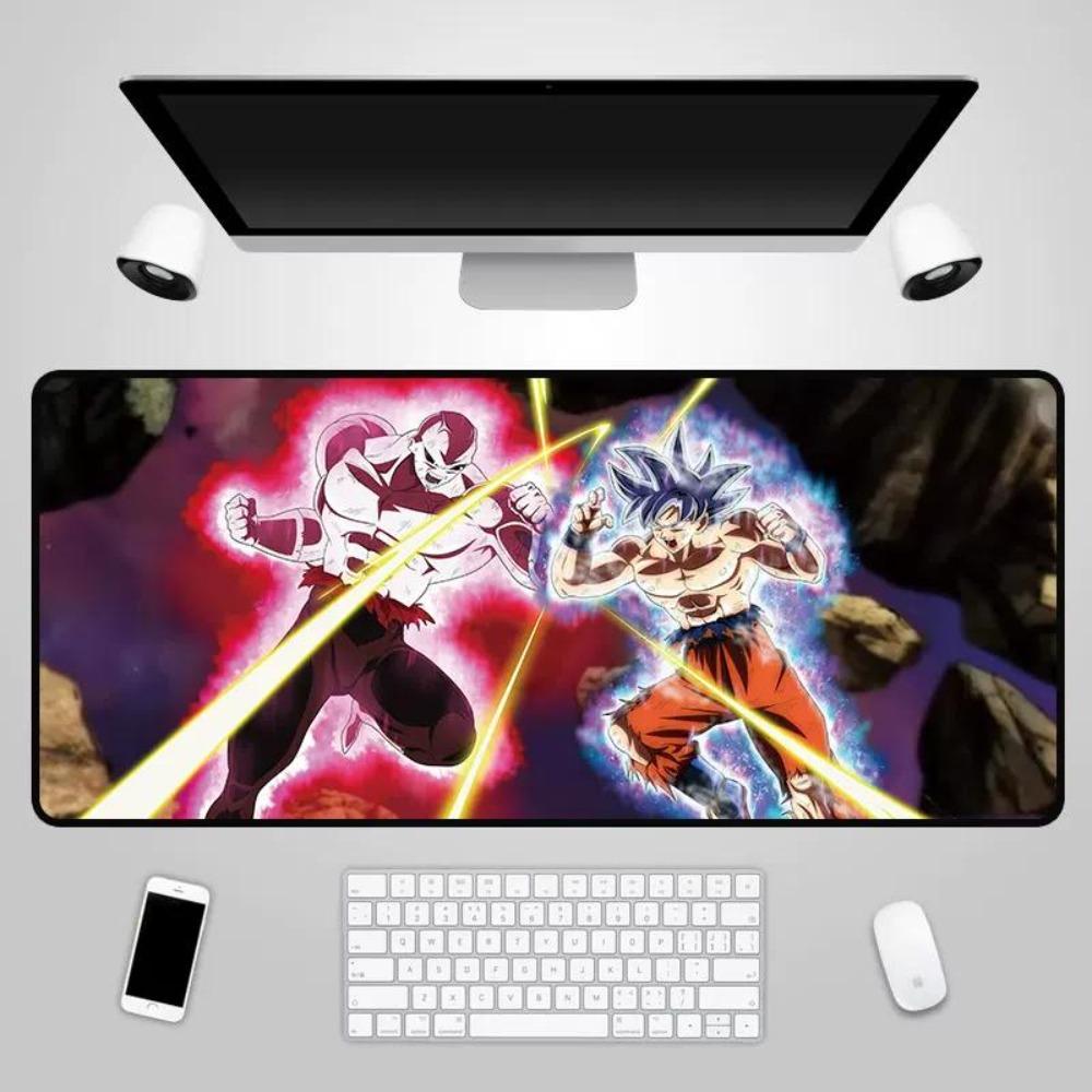 2026 Dragon Ball Leather Mouse Pad Son Goku Printing Pattern Large Size Game Gaming Keyboard Pad Boys Office Animation Non-slip Table Mat
