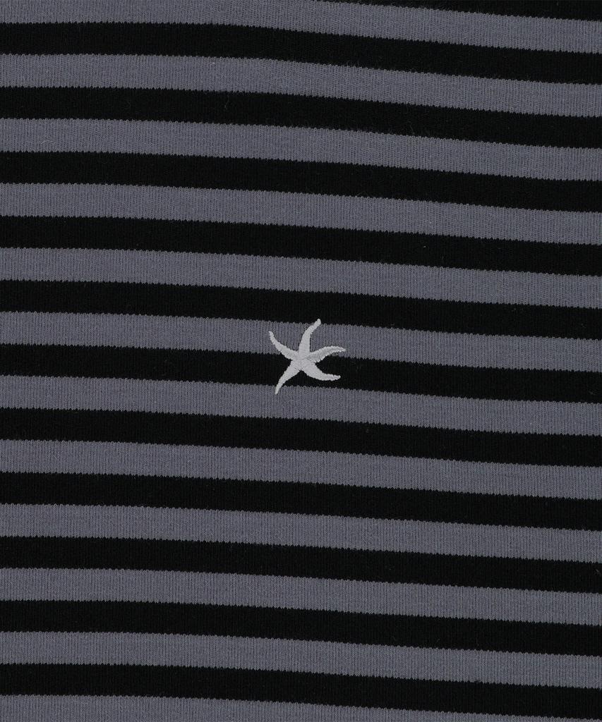 The Coldest Moment Tcm Stripe Hooded Zip-Up (Charcoal/Black)