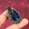 Sodalite Pendant Copper Wire Wrapped Pendant Handmade Gemstone Pendant Sodalite Copper Jewelry Birthstone Pendant For Gifts Flower Jewelry