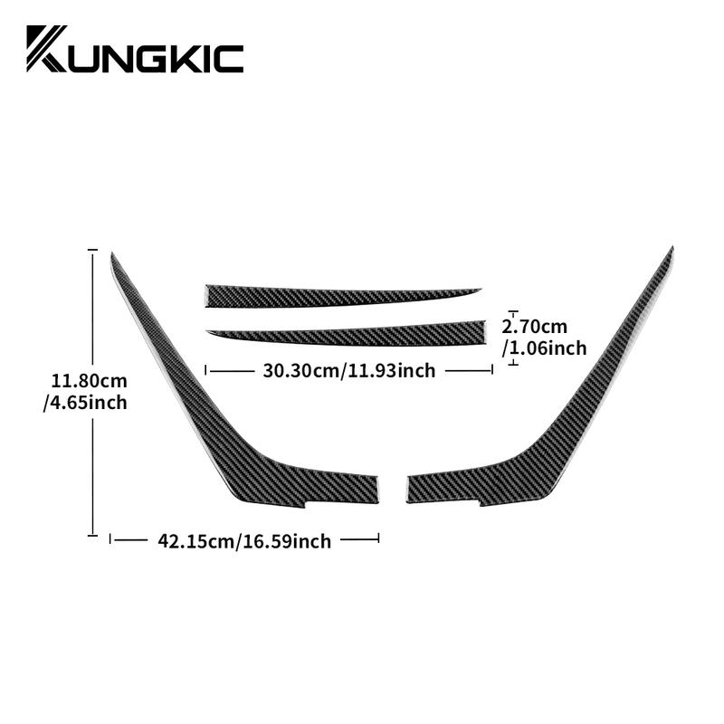 Real Soft Carbon Fiber For Lexus RC RC300 RC350 RC200T 2019 2020 2021 2022 2023 Car Rear Tail Light Sticker.