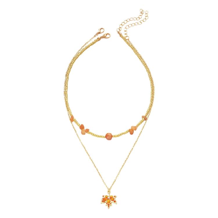 Alloy Pearls Beaded Necklace Y Shaped Pendant Clavicle Chain for Long Time Comfort and Fashion Statement