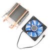 CPU Cooling Fan 3 Pin Connector PC Accessory Light 2 Brass Pipe for   775 Celsius 1155 Celsius  (Red )