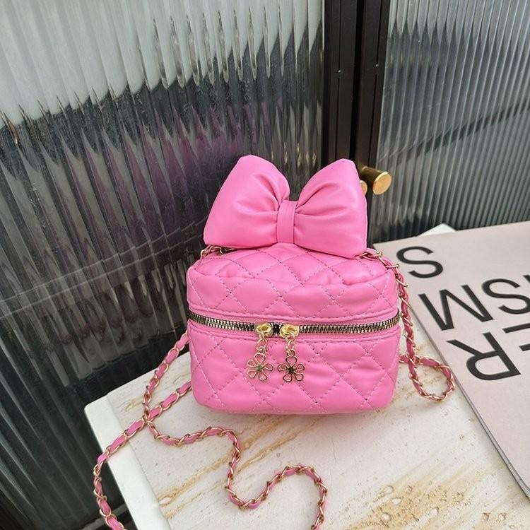 Fashionable Women's Butterfly Knot Handbag Soft Quilted Tote In Various Colors