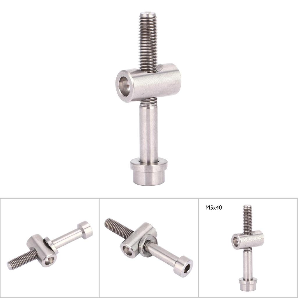 M5x303540mm Lega di Titanio Bullone di Fissaggio Reggisella Bicicletta Vite a Testa Tonda (Titanio M5x40)