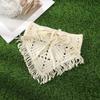 Knitted Tassel Triangle Scarf Ladies Crochet Pastoral Retro Hair Accessories Bandana Headbands For Women Girls French Hair Bands