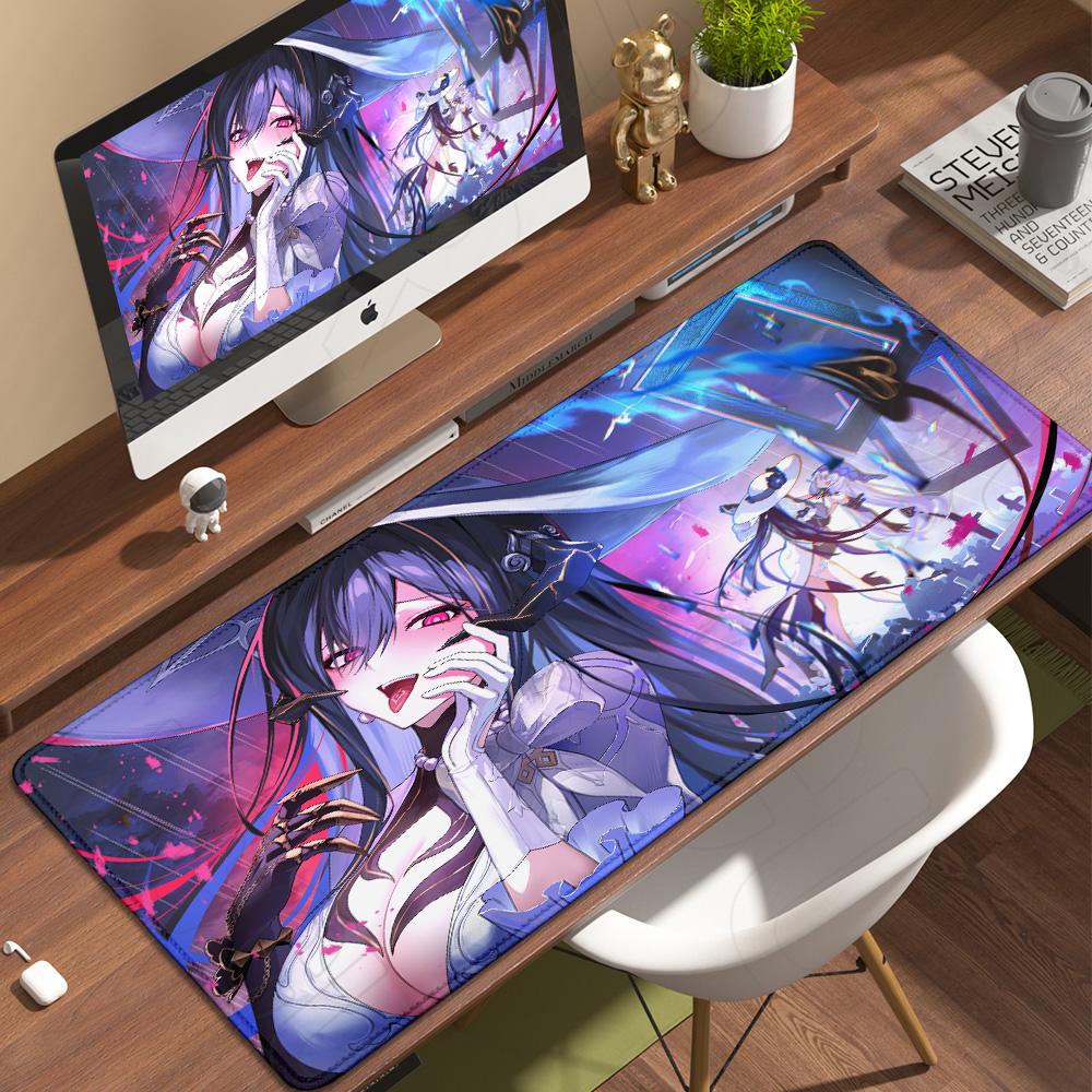 HD XXL Honkai Star Rail The Dahlia Mouse Pad Computer Laptop Non-slip Large Game LockEdge Keyboard Tablemat Anime PC Accessories