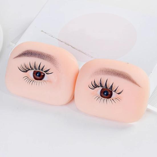 Silicone Eyebrow Practice Model Brow Microblading Drawing Fake Eye Practice Skin Beginner Professional Women Eye Makeup Tools