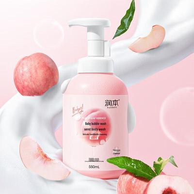 Baby Bubble Shampoo & Body Wash, Peach Leaf Extract