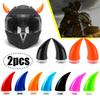 Large Size Motorcycle Helmet Decoration Devil Horn Colorful Motorbike Bicycle Decoration Helmet Stickers Accessory