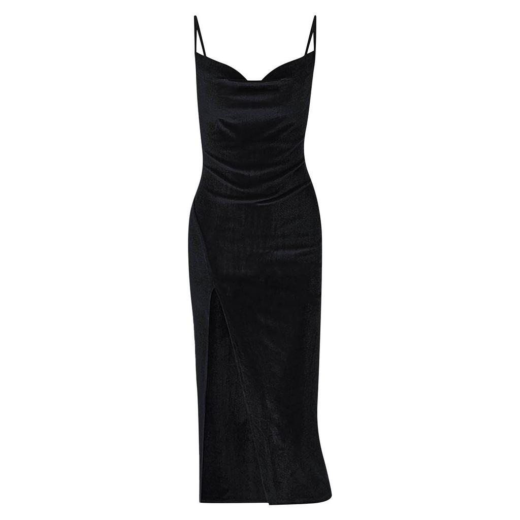 Women's Casual  Fashion Sexy Slim Slit Sling Dress