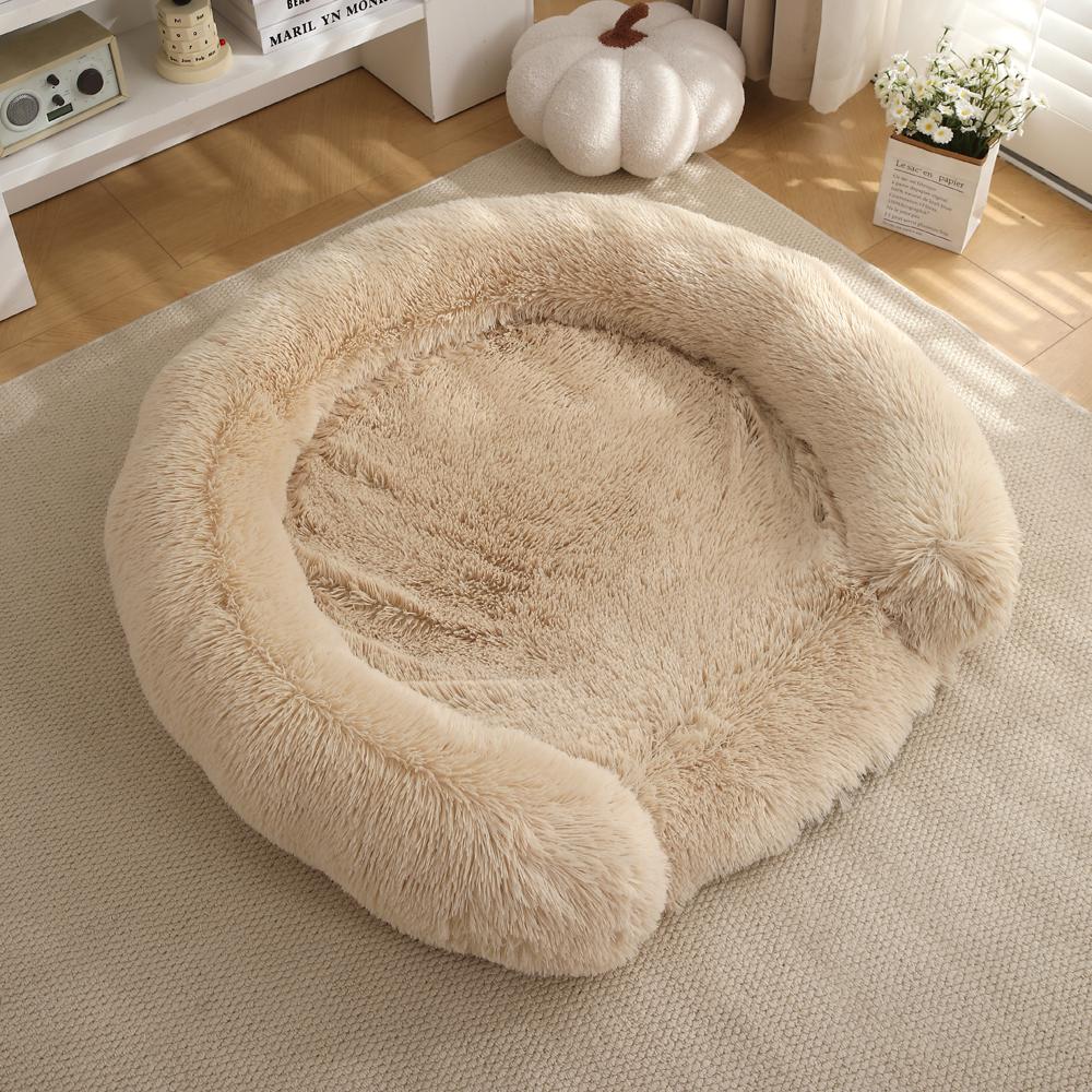 

Круглый съемный коврик для кровати для собак, супер мягкий коврик для сна для маленьких, средних и больших собак, моющийся коврик для дивана для щенков, подушка 50CM Fit 4kg