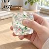 Christmas Stocking Stuffers Stress Cube Fidget Toy, Transparent Squeeze Toy with Glitter, Relaxation Hand Ball Sensory for Anxiety Relief &
