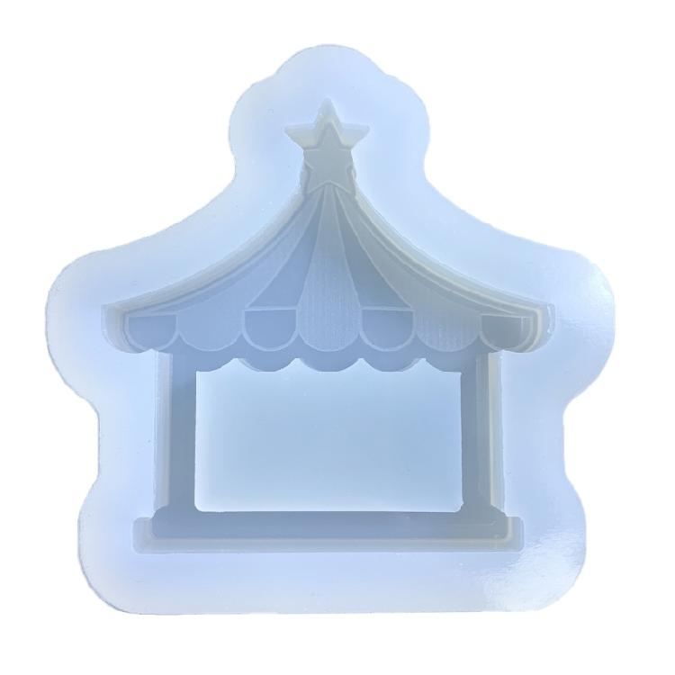 

Quicksand Resin Casting Molds,Resin Art Shaker Mold,Crystal Silicone Hollow Mold Epoxy Pendant Molds Tent Keychain Mold 1