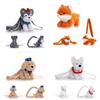 Cartoon Fox Schnauzer Golden Retriever Plush Backpack For Childrens Birthday Gift And Storage