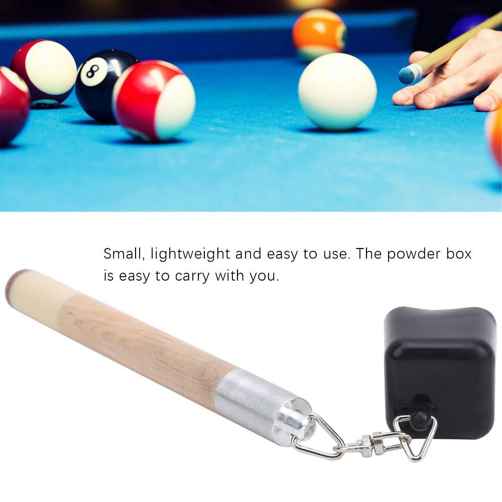 2pcs Cap with Chain Cue Tip Pricker Wood Grain Handle Snooker Accessory Billiard Cue Care