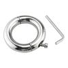 50mm Male Chastity Cage Metal Cock Ring Screw Scrotum Restraint Ring Sex Tool for Men Delay Ejaculation Penis Stretcher Sex Toys