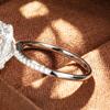 4.5 Carat Radiant Cut Full Moissanite Engagement Rings   CopperHidden Halo Diamond Ring Wedding Bands Jewelry Gift