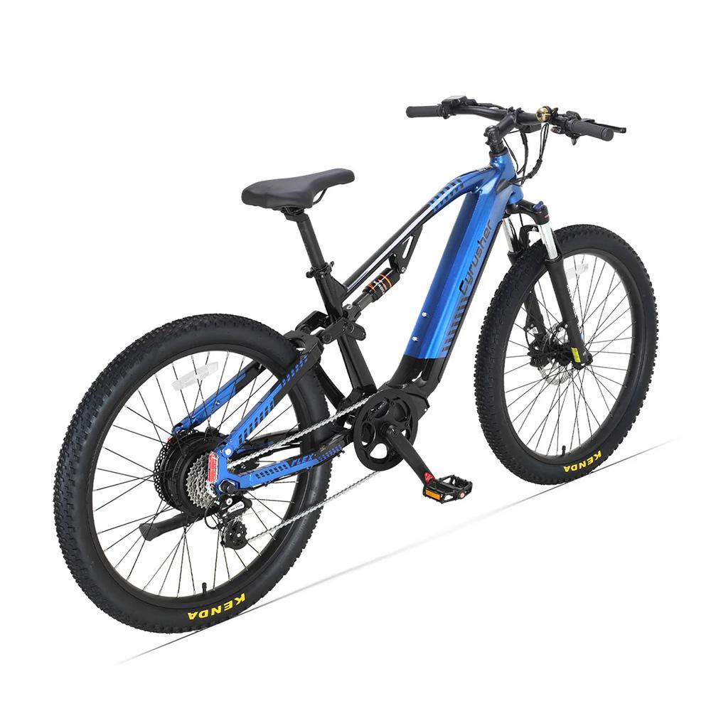 Cyrusher Flex Full Suspension Elektrische Fiets, 48V 15Ah LG Batterij, Shimano 8-Speed